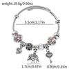 Pulsera Panjia Transfronteriza Pulsera de Elefante de Aleación de Zinc Pulsera Aleación Goteo de Aceite Cristal Cuentas de Agujero Grande Colgante Pulsera