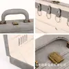 Caja de llaves de entrega spot de PU de fábrica, caja de entrega de documentos de propiedad inmobiliaria portátil, se puede imprimir LOGOTIPO