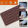 Molde de chocolate com letra DIY transfronteiriço conjunto de 2 peças gelatina sorvete doce molde de chocolate de silicone de grau alimentício