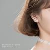 S925 brincos de prata das mulheres estilo coreano verão doce tamanho fresco de cinco pontas estrela linha brincos de diamante G7076