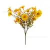 Flores Artificiales de Color Otoñal, Eucalipto de Color Otoñal, Gloria de la Mañana Violeta, Ramo de Flores Artificiales de Otoño, Decoración para Interiores y Exteriores