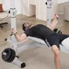 Rack para Mancuernas de Uso Doméstico Banco Multifuncional para Levantamiento de Pesas Rack para Sentadillas Banco para Mancuernas Equipo de Fitness Banco Plegable Levantamiento de Pesas