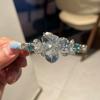 2025 Novo Coréia do Sul Dongdaemun Grampo de Pato de Cristal Coreano Grampo de Cabelo Grampo de Aço Acessórios de Cabelo de Alta Qualidade Acessórios para Cabeça