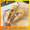 Nuevos Zapatos de Vestir Retro Estilo Noche Primavera 2025 Zapatos Mary Jane Suaves para Mujer Planos de Boca Baja Puntera Redonda para Mujer