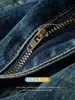 Jeans azules casuales estilo americano para hombre, corte ligeramente holgado, duraderos, resistentes a las arrugas, pantalones de pierna recta lavados para otoño de 2026
