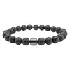 Aliexpress Produto Novo Transfronteiriço Pulseira de Contas Pulseira Elástica Europeia e Americana Cordão Elástico Preto e Branco Moda Versátil Joia