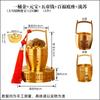 Cubo de Latón Recto del Fabricante Cubo de Oro Más Lingotes de Oro y Lingotes de Oro para Atraer Riqueza y Tesoro Adornos de Artesanía de Metal de Escritorio