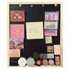 Pizarra Magnética de Pared Imán para Refrigerador de Cosméticos Pared de Exhibición Estante de Almacenamiento para el Hogar Decoración de Tablero de Mensajes Pared Magnética para Fotos