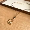 Colar de resina com zircônia em formato de coração, flor, estrela, geométrico estilo coreano, corrente para suéter de luxo leve, acessório moderno e elegante