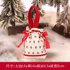 Bolsa de Regalo Pequeña de Navidad Regalo de Jardín de Niños Manzana Regalo de Nochebuena Caja de Regalo Embalaje Vacío Souvenir Bolsa Tote para Dulces