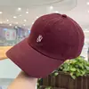 Gorra de Béisbol de Algodón Lavado Estilo Coreano con Bordado de Letras para Mujer, Versátil de Otoño, Gorra de Pico Retro Desgastada, Hace que la Cara Parezca Más Pequeña