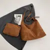 Nova Bolsa de Ombro de Comércio Exterior Grande Capacidade Casual Retrô Portátil Bolsa Tote Versátil para o Dia a Dia Bolsa Transversal Simples