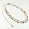 Cadena de Cintura Metálica con Borla de Concha para Mujer, Cadena de Baile del Vientre con Temperamento de Chica Popular, Accesorio para Faldas de Mujer