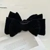 Pinza de Presión con Lazo de Estrella de Terciopelo Francés Pinza para el Cabello Elegante Simple Moda Combinable para Otoño e Invierno Pinza de Bola de Alta Calidad