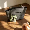 Llavero de Metal con Lazo de Perla, Colgante para Bolso, Colgante para Llave de Coche, Decoración de Cadena de Perlas, Accesorio para Llave