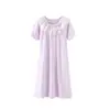 Camisón de algodón para niña, de manga corta, de verano, nuevo, con encaje, pijama para niña, ropa para el hogar, ropa para padres.
