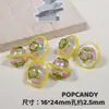 Café con Leche Rosa y Morado Hecho a Mano Pintado a Mano Diamantes de Imitación Materiales DIY Accesorios para Joyería Cuentas Sueltas Cuentas en Hilo Cadena para Teléfono Colgantes Cuentas Dentro de Cuentas