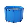 Piscina con soporte circular personalizable, piscina de cría de koi engrosada, estanque de peces plegable y móvil para exteriores, estanque de peces de lona