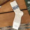 Calcetines de Lana Japoneses Retro Fair Isle Ciervo Grabado Diamante Calcetines de Moda para Mujer Otoño Invierno Gruesos Calientes Calcetines Caídos