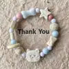 Pulsera de Cerámica Jingdezhen Dibujo Animado Cachorro Lindo Color Ruborizado para Mujer Pulsera de Cerámica Jingdezhen Regalo para Mejor Amiga