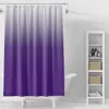 Cortina de Ducha de Poliéster Amazon Transfronteriza Cortina Divisoria de Baño Estampado Digital Gradiente Se Puede Personalizar Lote Mixto