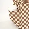 Bolsa de Almuerzo Aislada de Estilo Nuevo para el Trabajo, Bolsa de Almuerzo para Estudiantes, Bolsa Portátil para Lonchera, Bolsa Cuadrada para Comida de Pana a Cuadros