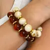 Moda Retrô Assimétrica Europeia e Americana Transfronteiriça Resina Ccb Prata Quebrada Turquesa Conjunto de Pulseiras com Contas Pulseira Maillard