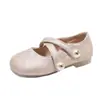 Zapatos de piel para niña 2026 Estilo Nuevo Primavera y Otoño Estilo Francés Pequeño Zapatos Individuales para Niña Moda de Bebé Elegantes Suela Suave Zapatos de Princesa