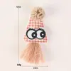 Mancha directa ojos de dibujos animados oscuros borla pentagonal conejo ropa infantil hecho a mano DIY pegatinas de tela accesorios accesorios