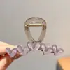 Elegante Pinza para el Cabello con Lazo Estilo Nuevo 2026 para Mujer, Cabello Semirecogido, Pinza de Garra para la Parte Posterior de la Cabeza para Cabello Fino, Sensación de Alta Gama, Pinza de Tiburón
