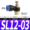 Conector Neumático SL8-02 Válvula de Aceleración SL6-01 Válvula de Control de Velocidad SL4-M5 Control de Velocidad Manguera de Aire SL10-03 SL12-04