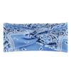 Faixa de Cabelo Cruzada Estampa Paisley Flor de Castanha Transfronteiriça Feminina Algodão Elástico Cordão Esporte Headwear para Lavar o Rosto Venda por Atacado
