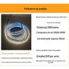 Fita de LED Flexível Colorida Dupla Constante de Cor 2835 com 200 Luzes, Fita de LED Flexível Sem Resistor, Dimerização Contínua, Super Brilhante