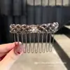 Selección Premium: Peine Invertido de Lujo con Diamantes Completos, Accesorio para el Cabello Versátil y Ultra Brillante para Mujeres, Elegante Peine para Cabello Suelto