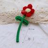Estilo Coreano Lindo Insins' Wind Hyun-a Flor Hecho a mano diy Lana Crochet Accesorios para Ropa