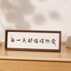 Nuevo marco de fotos de caligrafía de caracteres chinos, venta al por mayor, decoración para sala de estar, estudio, caligrafía y pintura, marco de pintura inspiradora, decoración de mesa, personalización DIY
