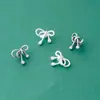 Plata de Ley S925 Estilo Ins Colgante de Lazo Sólido Accesorios de Pulsera Princesa Fugitiva Pulsera de Perlas y Cristal DIY