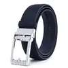 Cinto Masculino de Couro Popular da Amazon para Comércio Exterior, Couro Genuíno, Cinto Versátil para Negócios e Casual para Homens Jovens e de Meia-Idade, Cinto de Calça com Fivela de Pino de Imitação