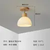 Balcón Estilo Japonés Pasillo Wabi-Sabi Lámpara Pequeña Color Crema Entrada de Piedra Cueva Amarilla Vintage Luz de Techo Retro