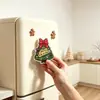 Imanes de nevera de acrílico de nuevo producto transfronterizo más vendidos para Navidad, imanes de nevera magnéticos de árbol de Navidad de dibujos animados, regalos culturales creativos ahora disponibles
