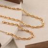 Los Blogueros Europeos y Americanos de Moda Transfronterizos Tienen el Mismo Collar de Nariz de Cerdo, Pulsera Personalizada de Acero de Titanio Chapado en Oro, Joyería de Nicho