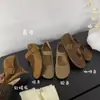 ALILOVERS Zapatos Mary Jane Redondos de Cuero Genuino Estilo Mori Retro para Mujer Primavera y Otoño Versátiles para el Trabajo Planos de Boca Baja de una Sola Capa