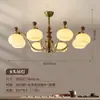EYPHI/ Yi Fei Chandeliers de cobre macizo con madera de nogal negro norteamericano para sala de estar, dormitorio, estudio, estilo de mediados de siglo, comedor