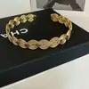 Rico~Colar Redondo de Metal Entrelaçado Simples Moderno Design Choker Personalidade Versátil