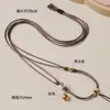 Cordón de collar tejido para mujer colgante de Buda de jade Hetian cordón colgante cordón de cuero cordón para colgante de clavícula de jade cordón tejido a mano venta al por mayor