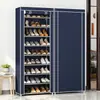 Zapatero Simple, Armario de Almacenamiento Multicapa a Prueba de Polvo para Uso Doméstico, Adecuado para Entrada Interior, Dormitorio, Casa de Alquiler, Puerta Resistente de Entrada