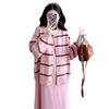 Nuevo Conjunto de Dos Piezas para Otoño e Invierno 2025: Suéter Holgado de Rayas con Cárdigan y Falda de Tirantes, Se Puede Usar Después del Parto, Traje de Maternidad Moderno para Mamá