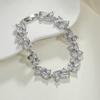 Pulsera europea y americana de circón con incrustaciones de diamantes completos de alta calidad con circonio ultrabrillante de forma especial, joyería atmosférica al por mayor, joyería de diseño de nicho
