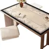 Mantel y mantel individual para mesa de comedor estilo vintage, impermeable, a prueba de aceite, resistente al calor, lavable, lujo ligero, estilo retro francés de alta gama, mantel individual para mesa de centro lavable