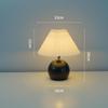 Lámpara de Mesa Retro Nórdica Lámpara de Noche para Dormitorio Lámpara de Escritorio para Dormitorio Estudio Luz Nocturna Lujo Ligero Lámpara de Mesa Americana Estilo Crema